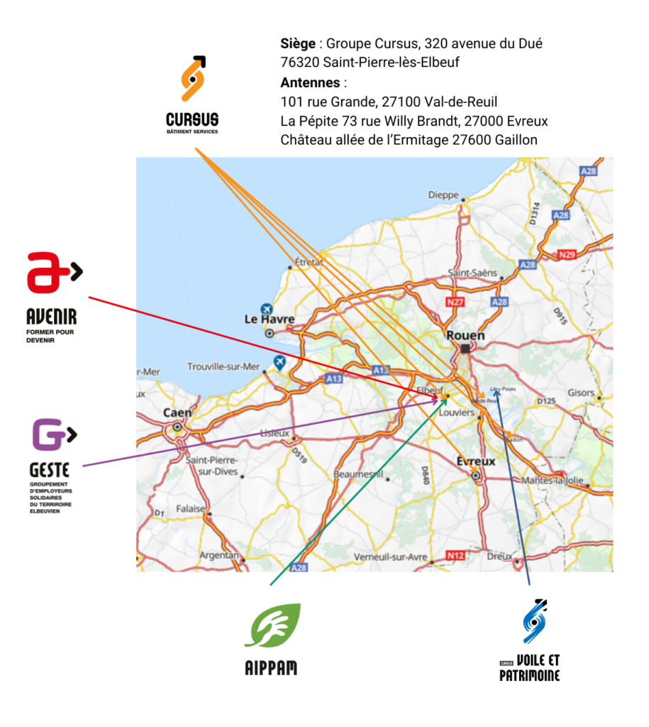 Implantation du groupe en Normandie