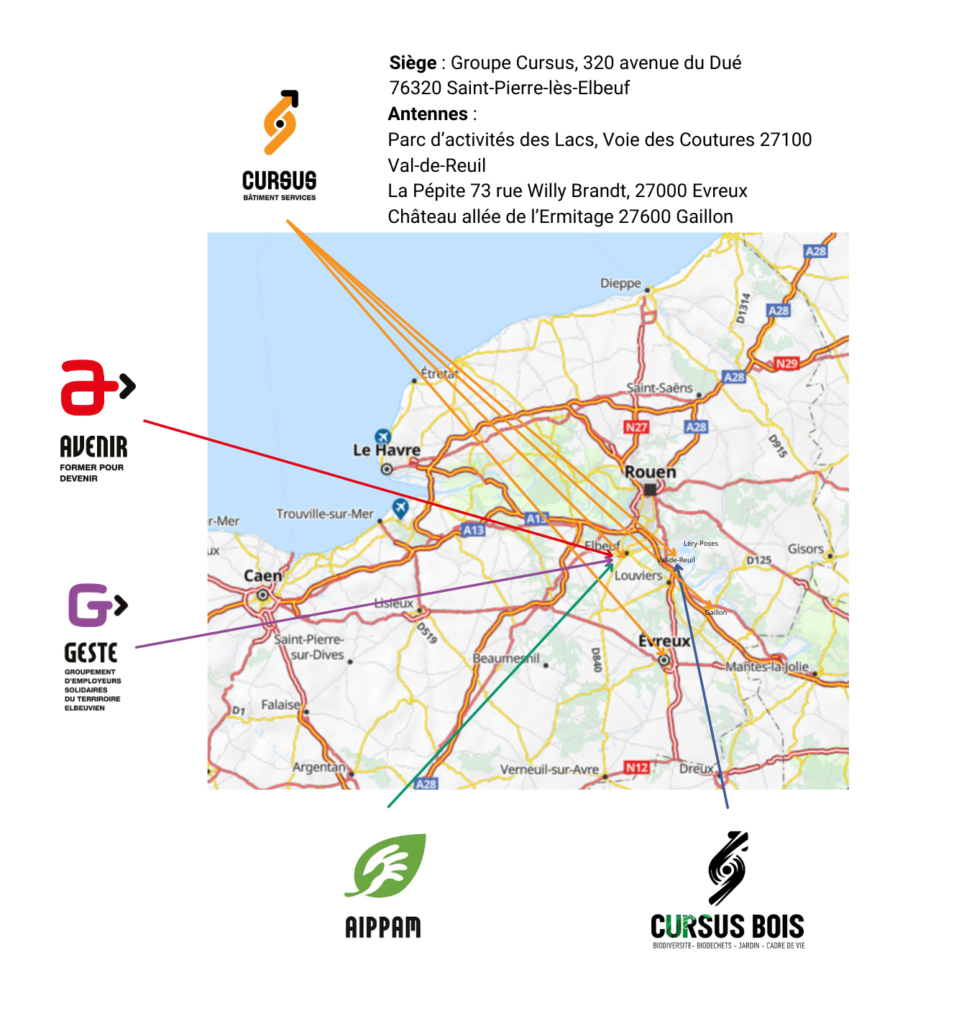 Carte des structures